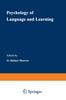 The Psychology of Language and Learning Book