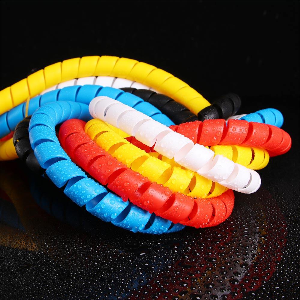 10mm/14mm Retardant Wire Organizer Cable Sleeves Spiral Wire Winding Pipe Casing