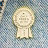 New Enamel Pin Saying Only Cried a Little Badge Metal Pin Gift Birthday 1 Piece