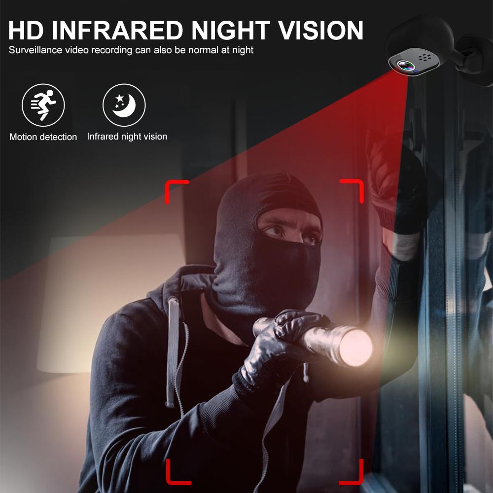 Камера WiFi 1080P HD оснащена функцией оповещения об обнаружении движения, голосовым взаимодействием и возможностями ночного видения, что обеспечивает мониторинг в реальном времени.