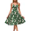 Women's Casual Fashion Print Sexy Off Shoulder Punk Retro Dress Retro Dress Dress