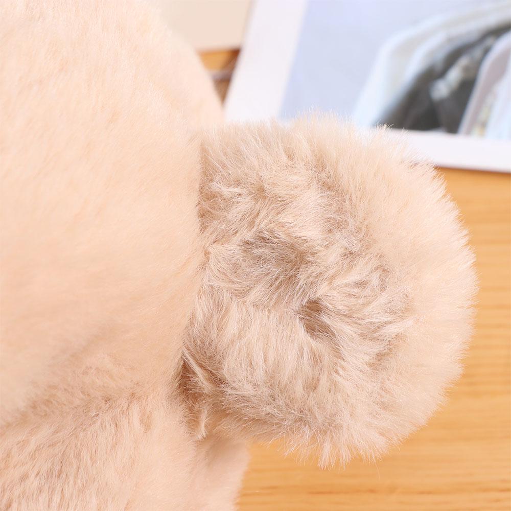 Soft Warm Baby Bear Plush Hat Winter Ear Protection Hats Cute One-Piece Hat Scarf  Boy Girls