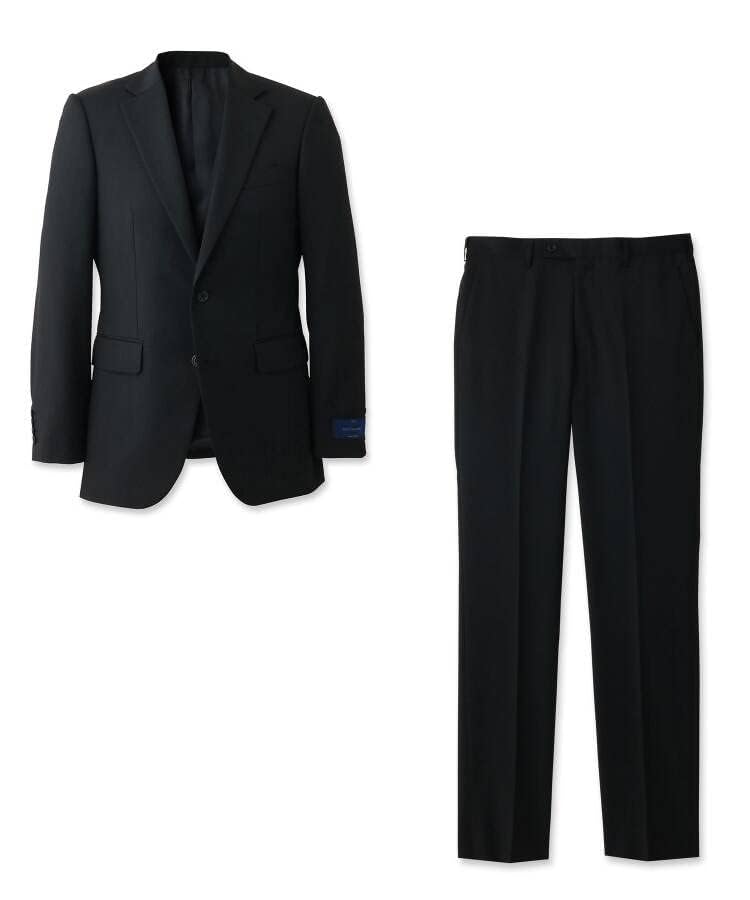 Takeo Kikuchi Solid Serge Suit for and Other Formal Dark Navy 02 93161009 Men's (3-Piece Suit) Weddings, Funerals, Occasions, (094) (M),