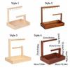 With Hooks Key Storage Rack Wooden Bathroom Shelf Jewelry Display Plate  Earrings Pendants