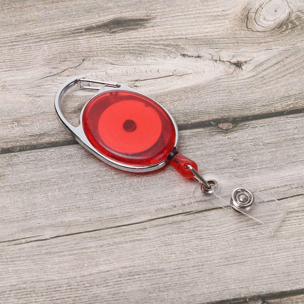 Durable Office Supplies Stationery Clip Anti-Lost Clip Retractable Key Ring Badge Holder Lanyards