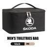 AAFO1 Travel Cosmetic Organizer Toiletry Case Wash Pouch Zipper Storage Bag For Skoda octavia a5 a4 mk1 2 fabia superb rapid mk3 yeti