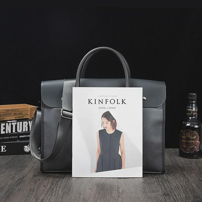 Винтажный мужской портфель и сумка через плечо из кожи Crazy Horse