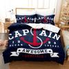 Anchor 3d Bedding Set Ocean Style Quilt Cover E Xtra Large Double Bed Duvet Cover With Pillowcase For Kids Boy Queen King Size