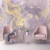 3d Wallpaper Luxury Fashion Purple Marble Mural Modern Living Room Sofa Tv Background Wall Mural