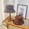Spring and Summer Sun Hat Colored Leopard Print Bucket Hat Men and Women Sunscreen Double-sided Sun Hat Waterproof Basin Hat