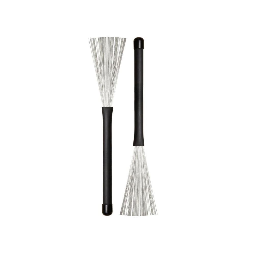 Percussion Accessories: Box Drum Sticks & Retractable Steel Wire Brushes