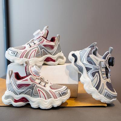 Kids Breathable Mesh Running Shoes Boys Girls Lightweight Slip Resistant Casual Sneakers Fall Winter