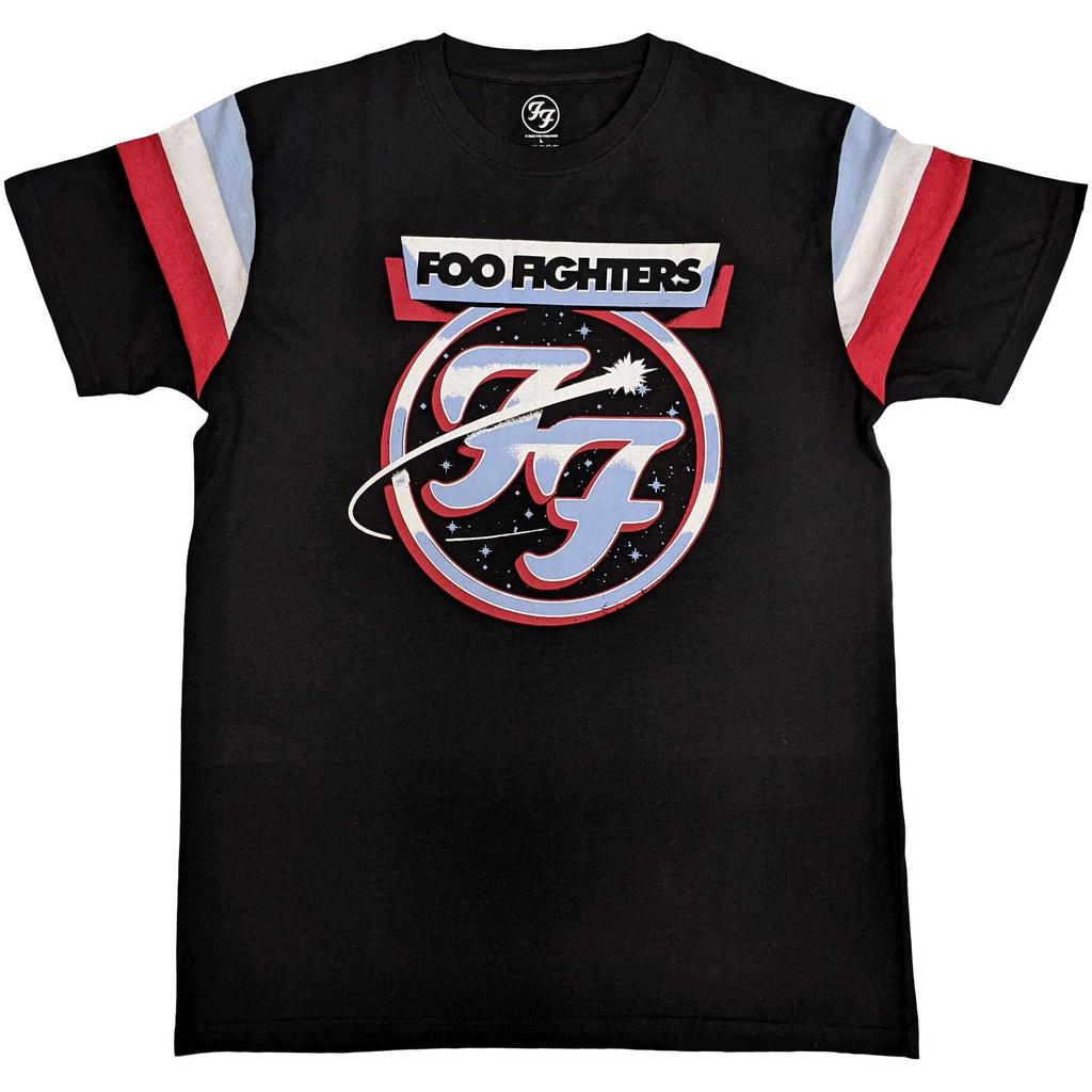 Foo Fighters Comet Tricolour T-Shirt Black New