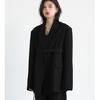Comfortable Loose Fit Blazer Jacket for Autumn Women Black Coat