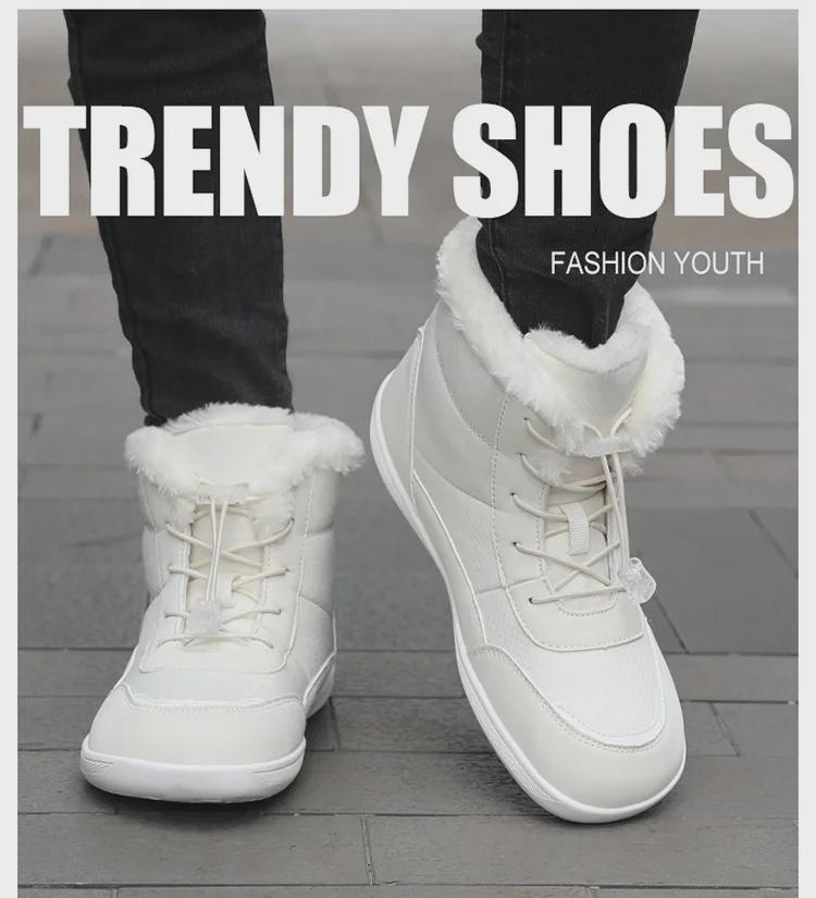 Women's 2024 Winter Wide-Toe High-Top Velvet-Lined Snow Boots - Trendy, Thickened and Warm for Outdoors