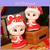 Очаровательная плюшевая игрушка-змея в китайском костюме Тан, кукла-змея 2025 года Змеи, милый подарок-змея