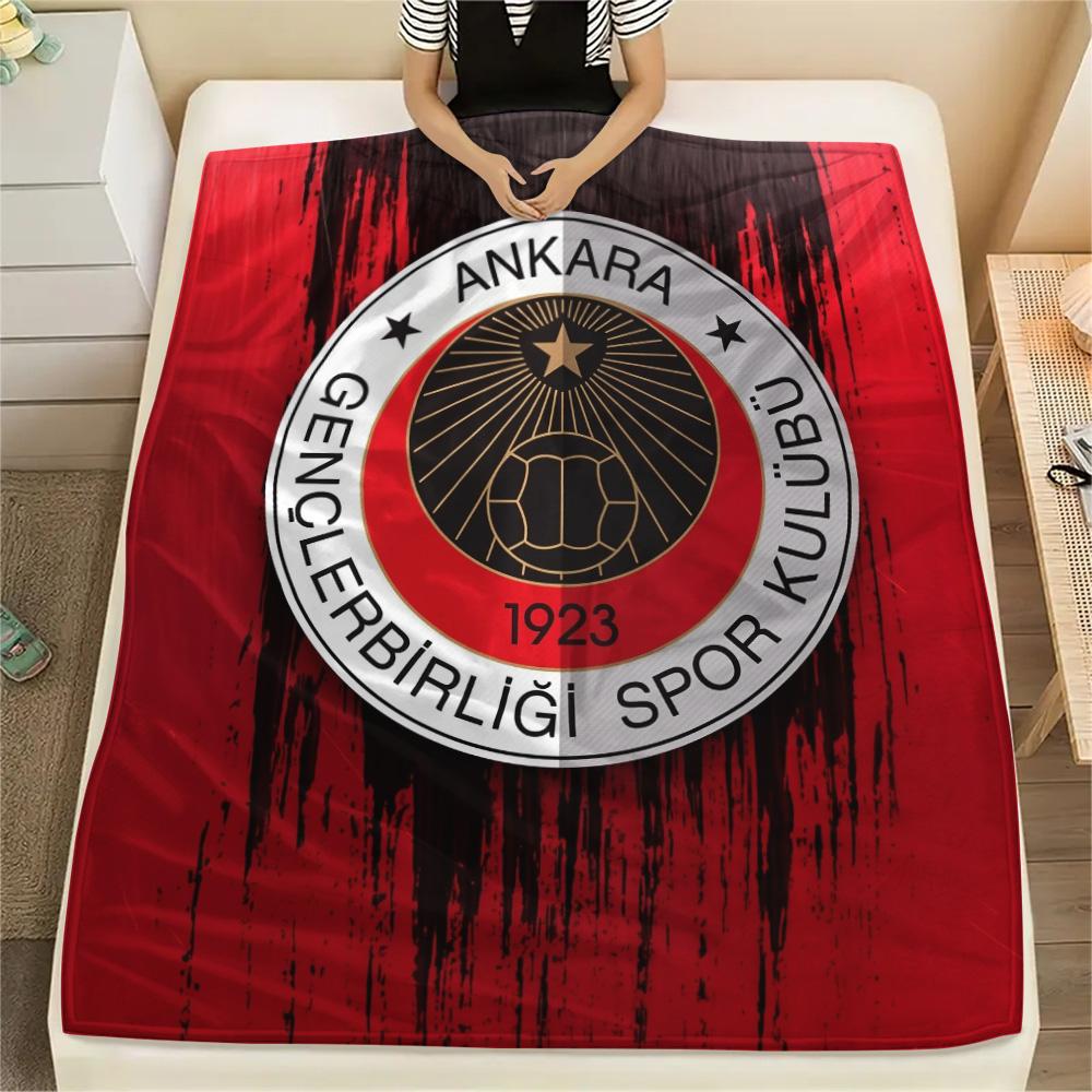 Gençlerbirliği S.K. Print Flannel Blanket, High quality Comfortable for All Seasons, Home Decor, Warmth and Comfort