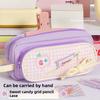 Embroidery Korean Fruit Pencil Case Fruit Cherry Cake Print Pencil Pouch Y2K Sweet Pen Bag  Office