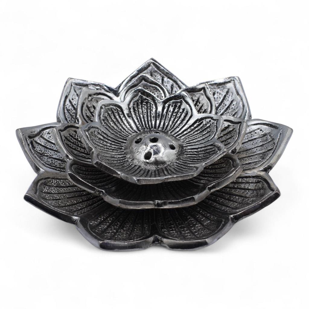 Lotus Flower Multi‑Stick Incense Holder Ash Catcher