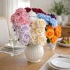 Silk Artificial Rose Flower 5 Heads Wedding Floral  for Wedding and Festival Decoration