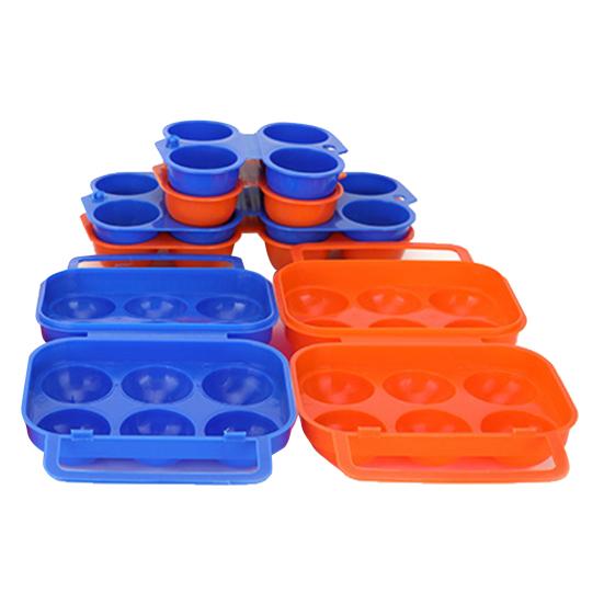 Портативный контейнер для яиц, прочный, 2/4/6 сеток, ящик для хранения яиц, кухонный, для кемпинга, пикника, складной, держатель для переноски, держатель для переноски