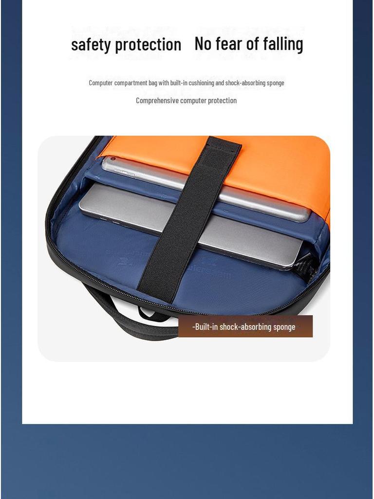 Men's Waterproof Anti-Theft Business Backpack - Large Capacity & Multi-Function with Password Security for Travel