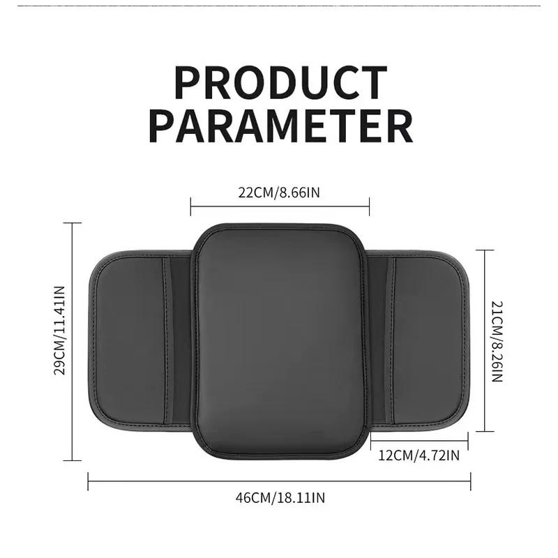 LREFV1 New 2025 Car Armrest Box Pad Leather Auto Armrest Mat Car Accessories for BMW M Power Performance M3 M5 X1 X3 X5 X6 E46 E39 E90