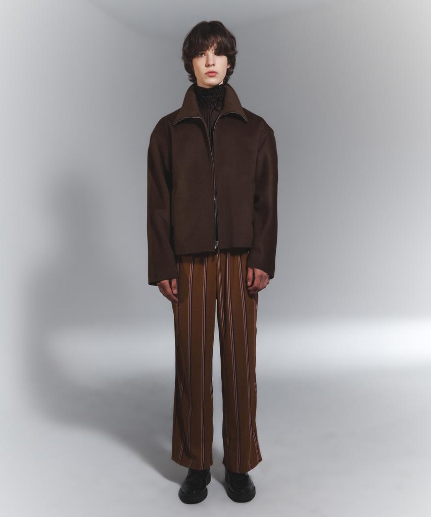 Night Flow Essential Classic Wool Jacket (Brown)
