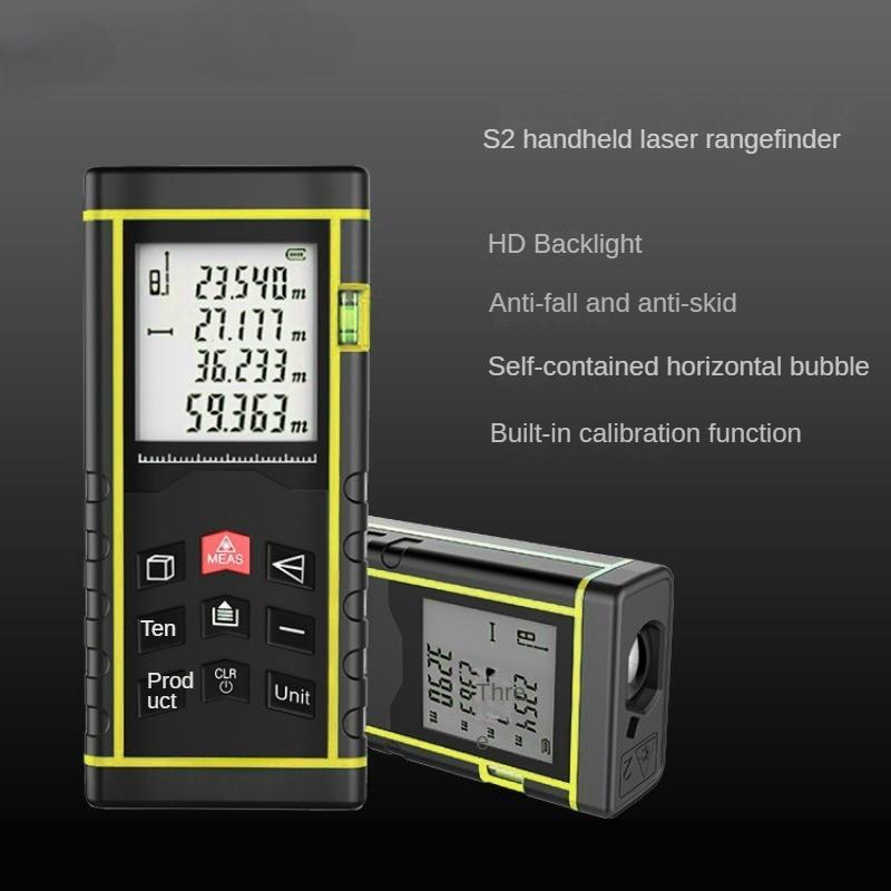Mini Handheld Electronic Laser Distance Meter Portable Infrared Laser Rangefinder Waterproof Engineering Measuring Instrument 120 * 54 * 29mm