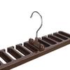 Многофункциональная вешалка для галстуков с вращающимся крючком, держатель для ремня, органайзер для хранения галстуков, коричневый