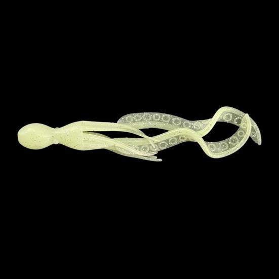 10 шт. 11 см/4,2 г Светящаяся мягкая приманка-осьминог, Цветная ТПЭ, Светящаяся в темноте, Реалистичная бионическая искусственная приманка-кальмар, Морская пресноводная троллинговая рыбалка