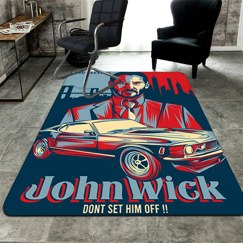 John Wick Rug Floor Mat for Living Room or Bedroom Soft and Comfortable Carpet a Gift for Birthday and Holiday.SFF0917258