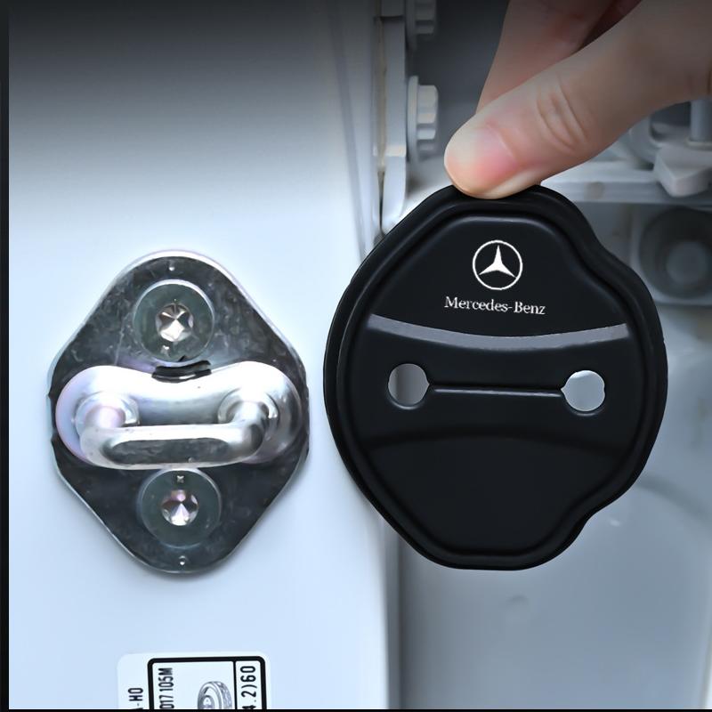 CRA1 for Mercedes Benz W203 W204 W205 4Pcs Silicone Door Lock Buckle Car Door Anti-collision Protective Cover
