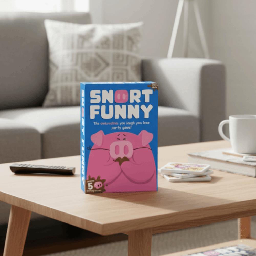 Карточки-задания «Смех проигрывает» Веселая игра для вечеринки SNORT FUNNY Веселая игра для вечеринки Семья Друг