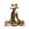 Retro Zen Frog Incense Burner Copper Animal Sculpture Creative Home Desk Decoration