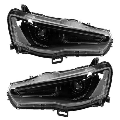 Светодиодный двухлучевой проектор с динамическими затемненными фарами подойдет для LancerEvo X 2008?2017 г. левосторонний