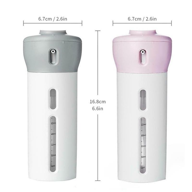 Портативный дозатор лосьона 4-в-1, лосьон-шампунь, гель для душа, бутылочка для хранения косметики, дорожные принадлежности