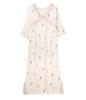 Peach A and Comfortable Lace Dress with a Relaxed Perfect for Summer and One Size Fits John Soft, Comfortable, Silhouette. Fall. Ivory, All.