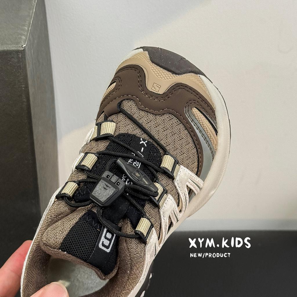 2025 зима новые детские спортивные туфли две хлопковые туфли ретро шнурок сетка бархат мужские и женские спортивные туфли