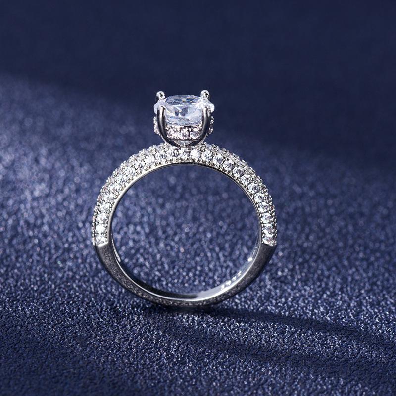Sace Gems Классическое кольцо из медного сплава с цирконом, женские ювелирные изделия, свадебный подарок для вечеринки