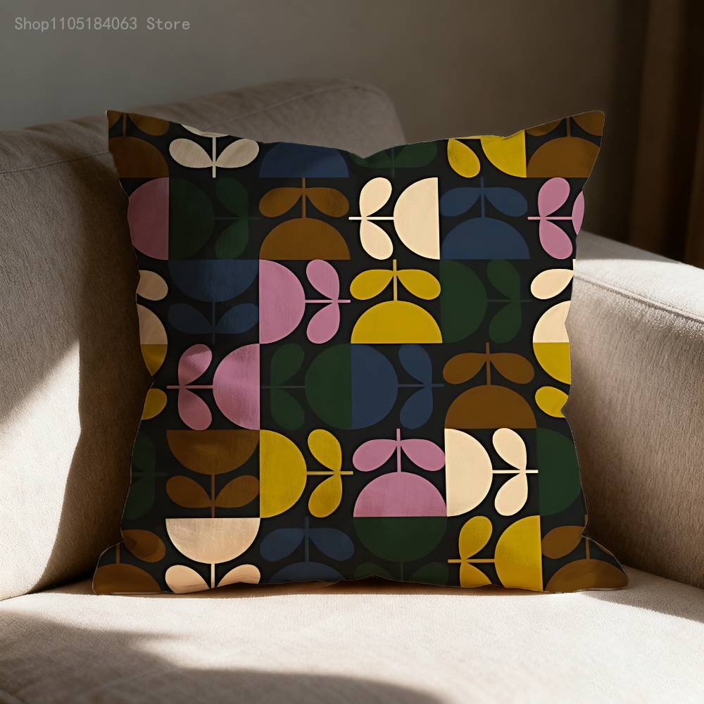 Чехол на подушку O-Orla Цветочный стебель Для декора дивана Автомобиля Офиса Комнаты Печатный чехол на подушку Декорации и Защита