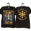 Футболка Sepultura Chaos, Графическая, Двусторонняя, Черная, Унисекс, Перепечатка S-5XL, Футболка Унисекс
