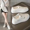 2025 весна новые женские туфли спортивные универсальные белые туфли женские повседневные кожаные туфли с одной педалью модные туфли