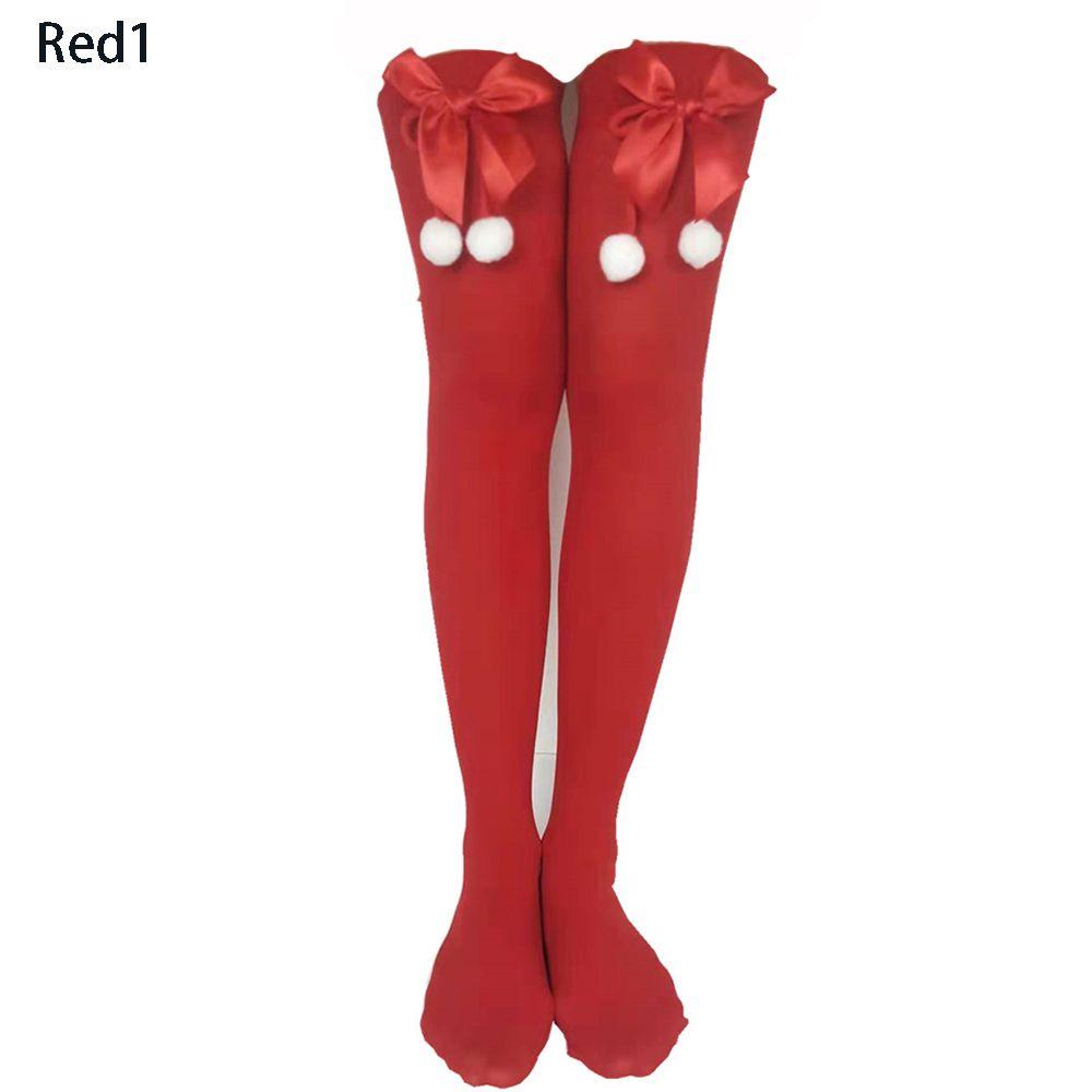 Bow Party Accessories Long tube Stockings Knee socks Christmas