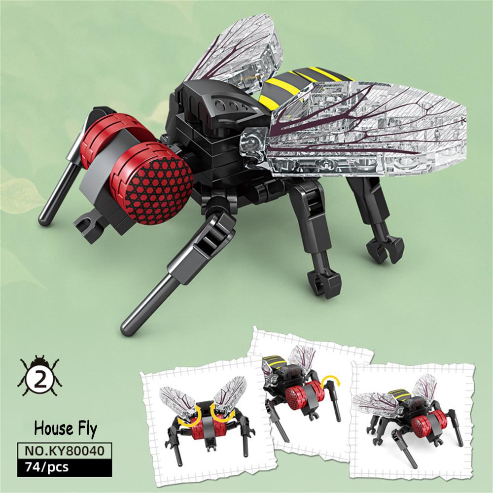 Строительные блоки серии Mantis Insect, реалистичные формы насекомых, простая сборка, идеально подходит для детей, подарок, украшение рабочего стола