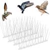 12Pcs Stainless Steel Spikes Repeller Cat Mat Bird Repellent Anti Pigeon Deterrent for Garden Fence Roof Birds Squirrel Spikes