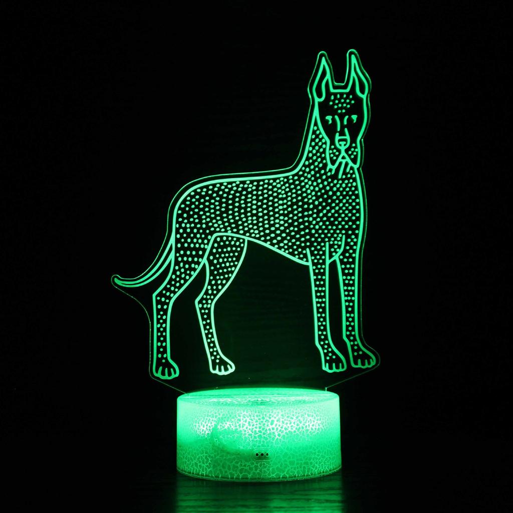 Cartoon Series 3D Night Light LED Colorful Touch Remote Control USB Creative Desk Lamp