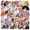 10/30/50 шт. Мультяшные Аниме ONE PIECE Наклейки Классические Крутые Наклейки с Граффити Луффи для Багажа Канцелярских Товаров Японский Манга Декор Наклейки