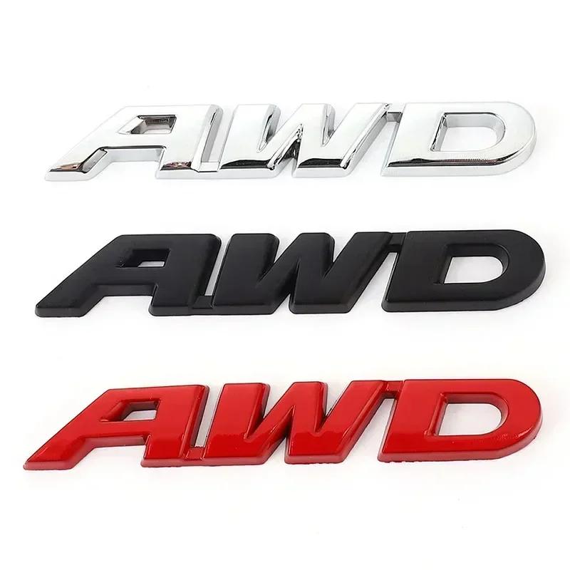 3D Металлические буквы AWD Задний багажник Крыло Значок Наклейка Декали Для Honda CRV HRV Highlander Авто Стайлинг Аксессуары