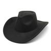 Curled Woolen Big-Brimmed Jazz Top Hat Women'S Fashion Casual Big-Edged Felt Hat Men'S Jazz Hat